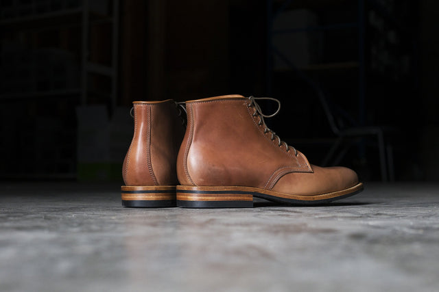 Derby Boot Unglazed Natural Shell Cordovan - VIBERG