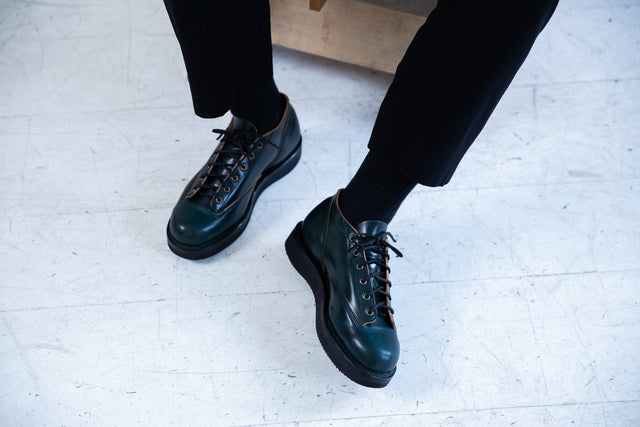 Scout Boot and 245 Oxford in Aquamarine Shell Cordovan - VIBERG