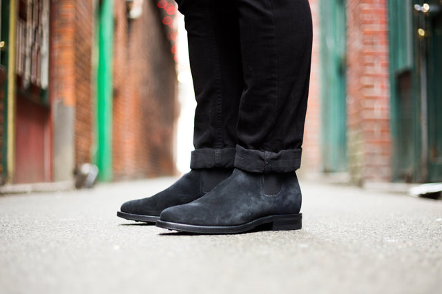 Chelsea Black Calf Suede - VIBERG