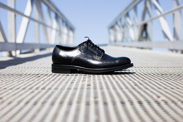 Derby Shoe Black Shell Cordovan - VIBERG