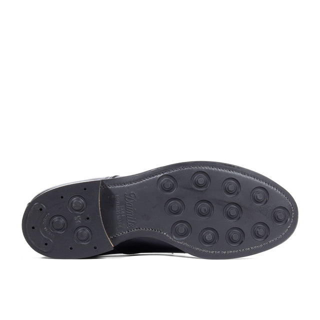 Navvy Cut Shoe - Black Alcazar Calf - VIBERG