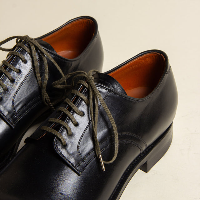 Navvy Cut Shoe - Nero Kangaroo - VIBERG